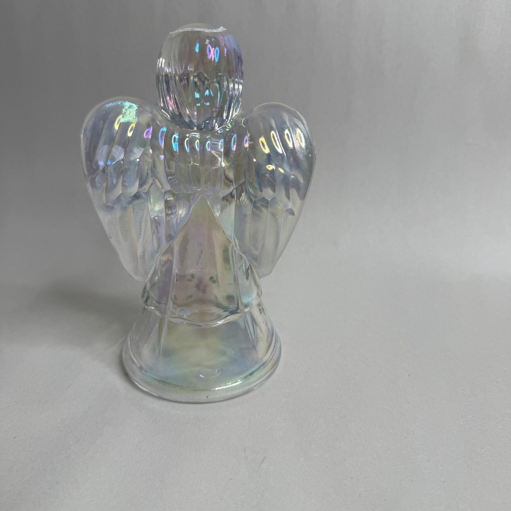 FENTON Iridescent Glass Angel‎ Figurine Praying Hands Flowers Holiday Decor - Picture 8 of 10